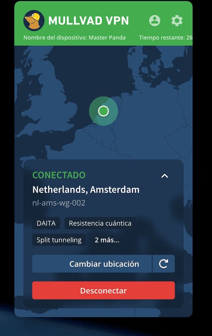 DAITA: Mullvad VPN con protección contra análisis de tráfico por IA