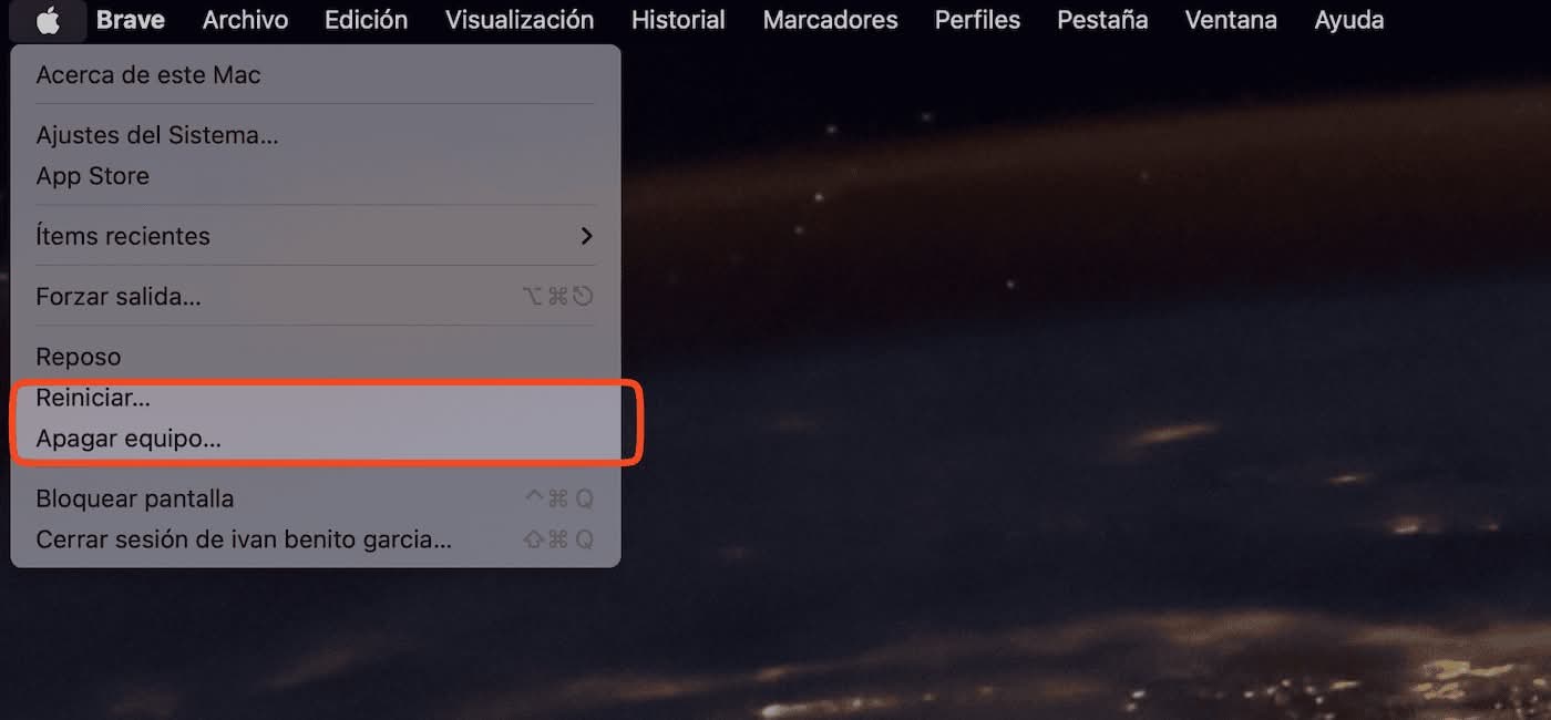 Reiniciamos equipos informáticos, por ejemplo macOS, para intentar arreglar errores de la VPN.