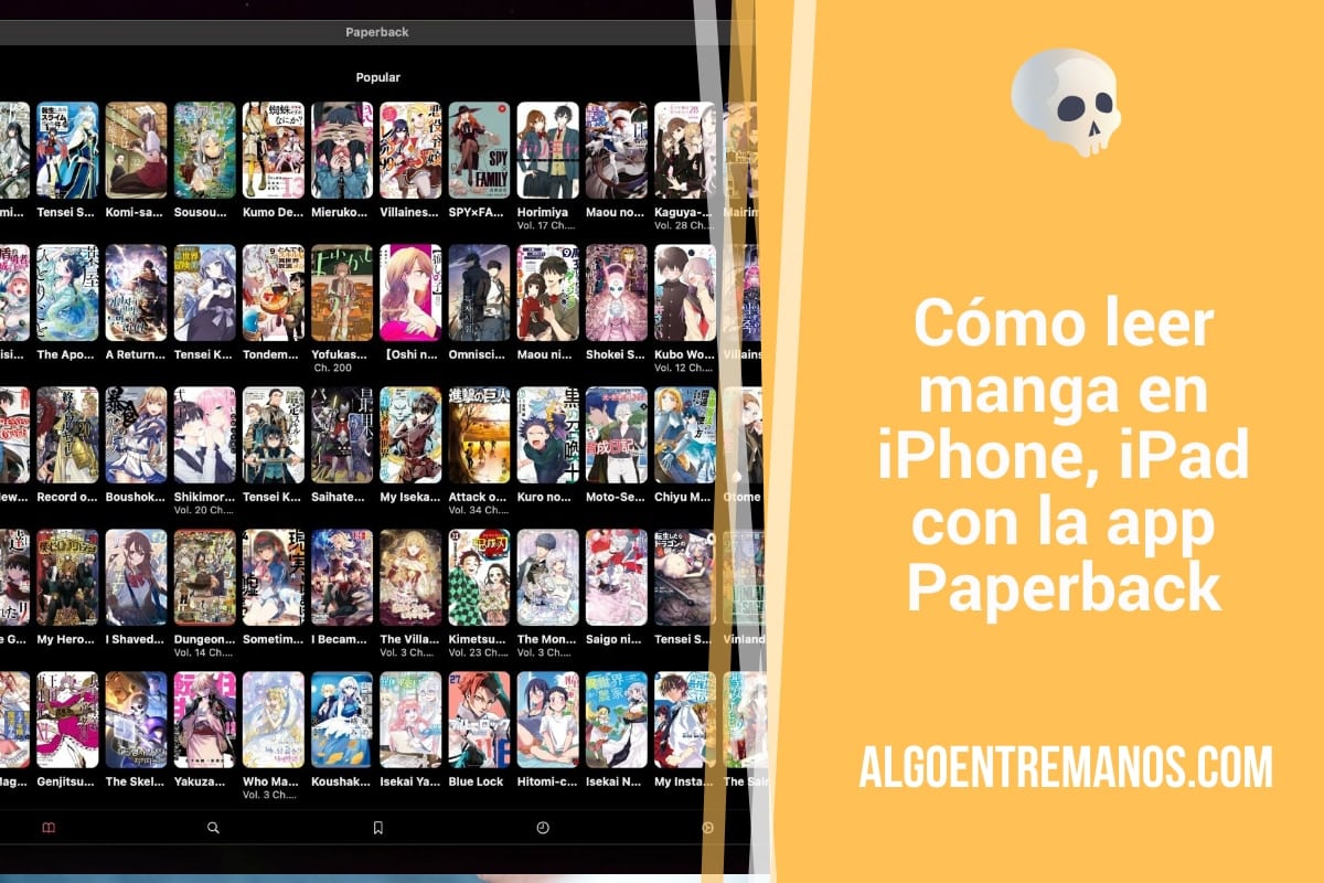 Cómo leer manga en iPhone, iPad con la app Paperback