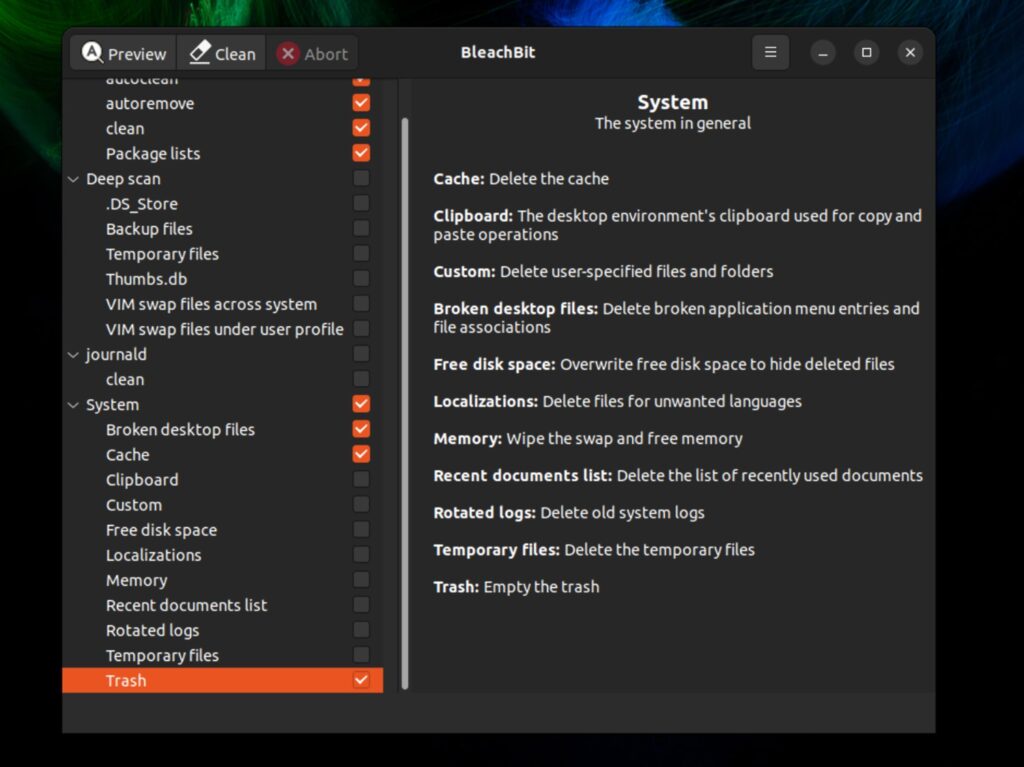 CCleaner para Ubuntu Linux GNOME Tweaks vs Bleachbit vs Stacer