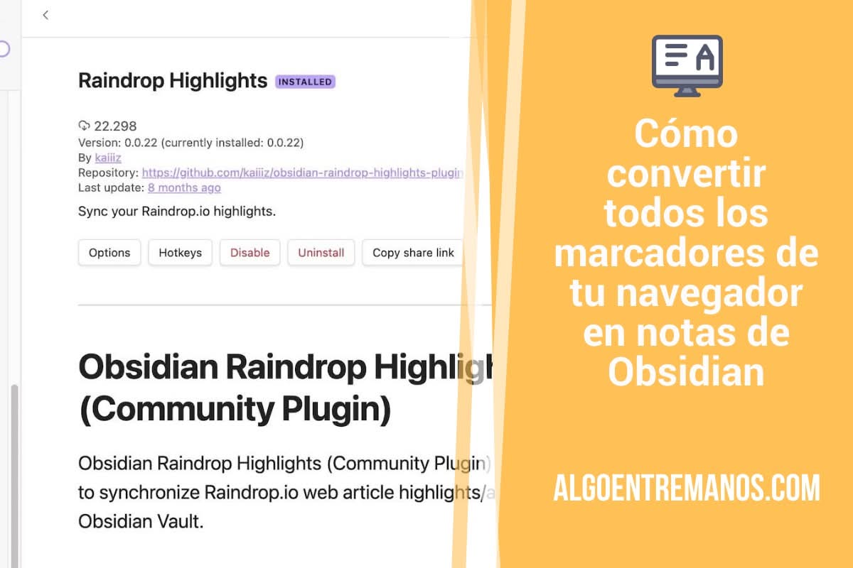 Cómo convertir todos los marcadores de tu navegador en notas de Obsidian