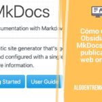 Cómo usar Obsidian y MkDocs para publicar tu web online