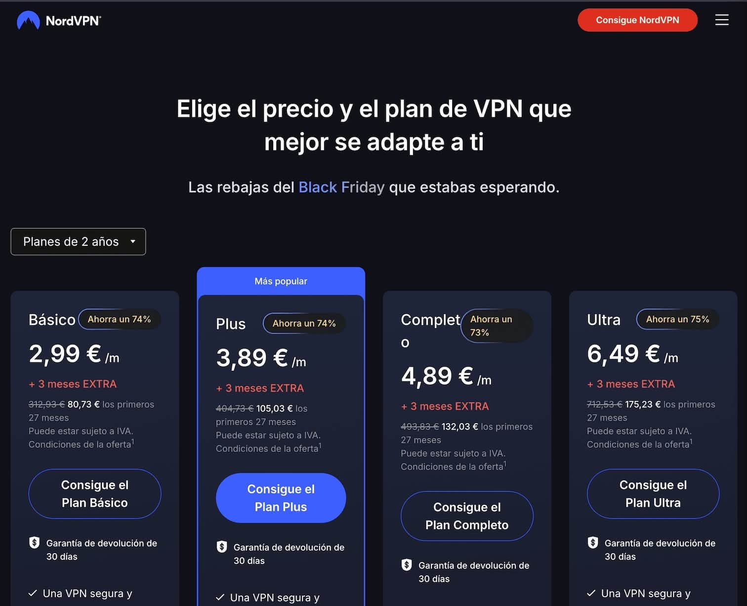 Ofertas Black Friday 2025 NordVPN