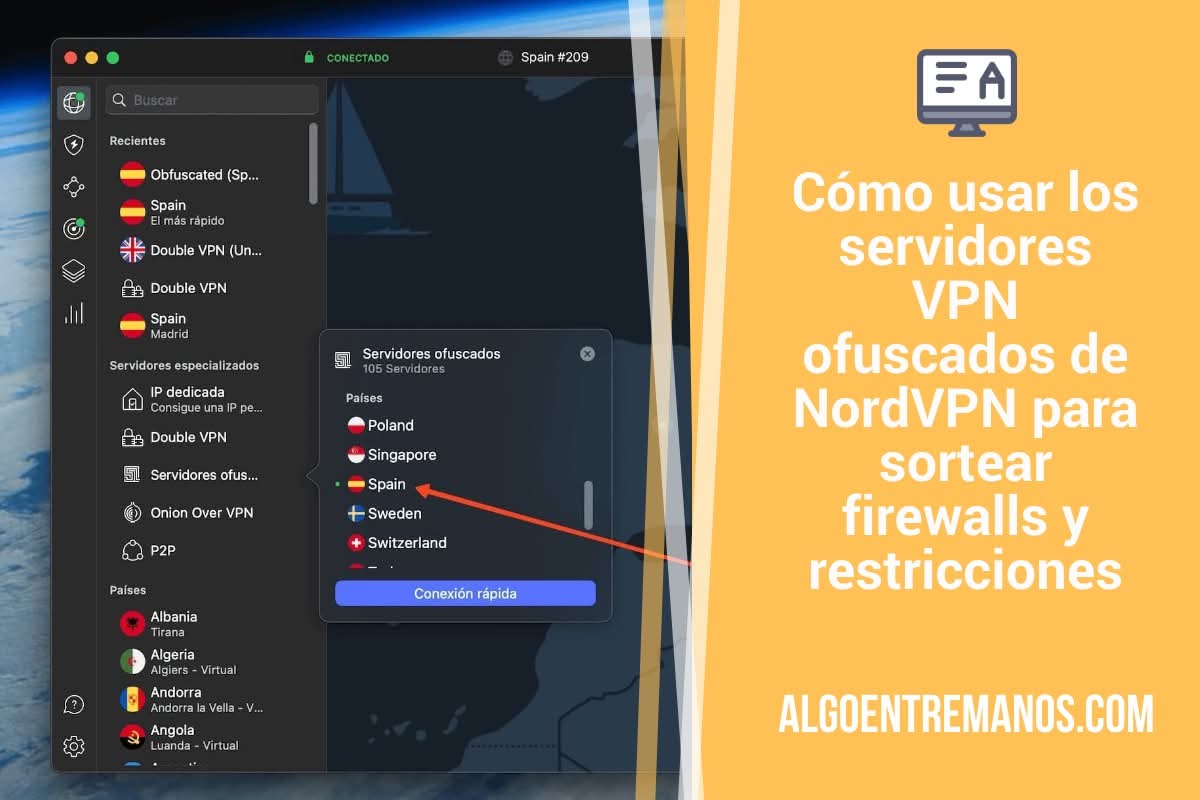 Cómo usar los servidores VPN ofuscados de NordVPN para sortear firewalls y restricciones