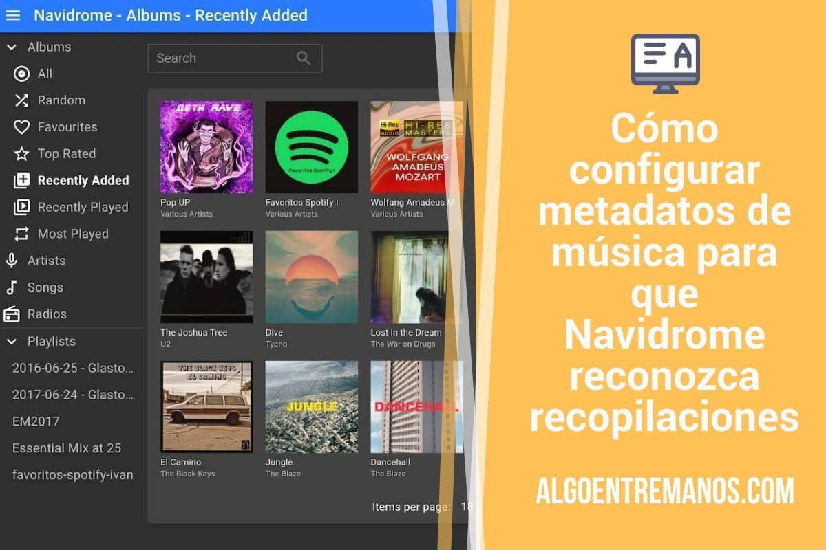 Cómo configurar metadatos de música para que Navidrome reconozca recopilaciones