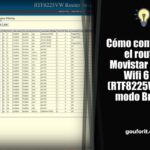 Cómo configurar el router Movistar Smart Wifi 6 Go (RTF8225VW) en modo Bridge