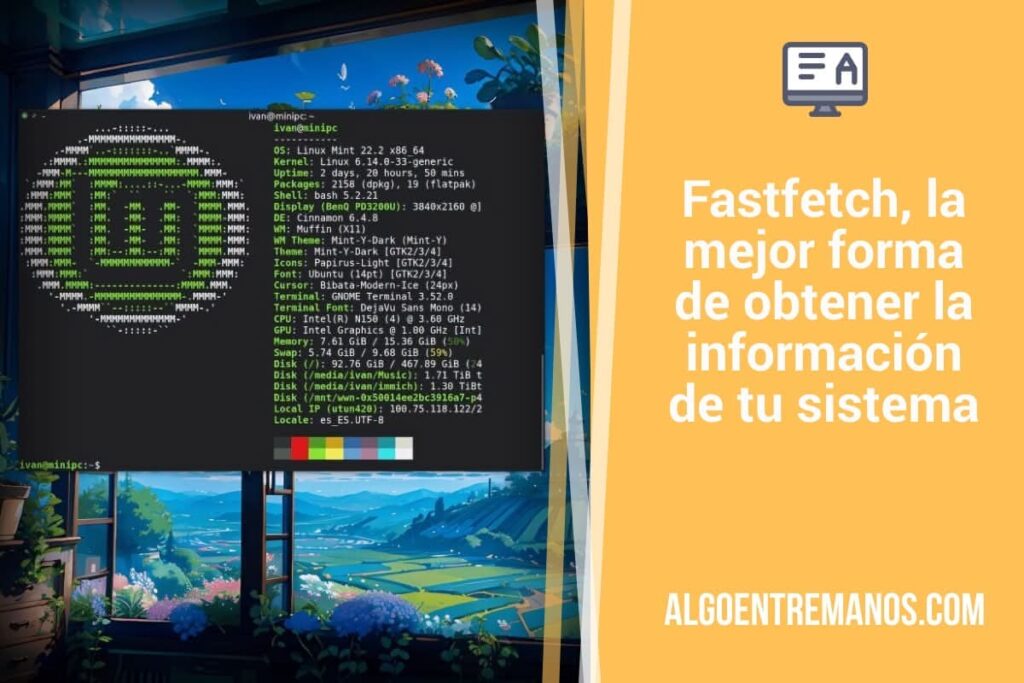 Fastfetch, la mejor forma de obtener la información de tu sistema