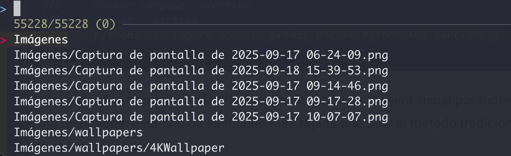 Con CRTL +T podemos listar directorios y archivos con fzf