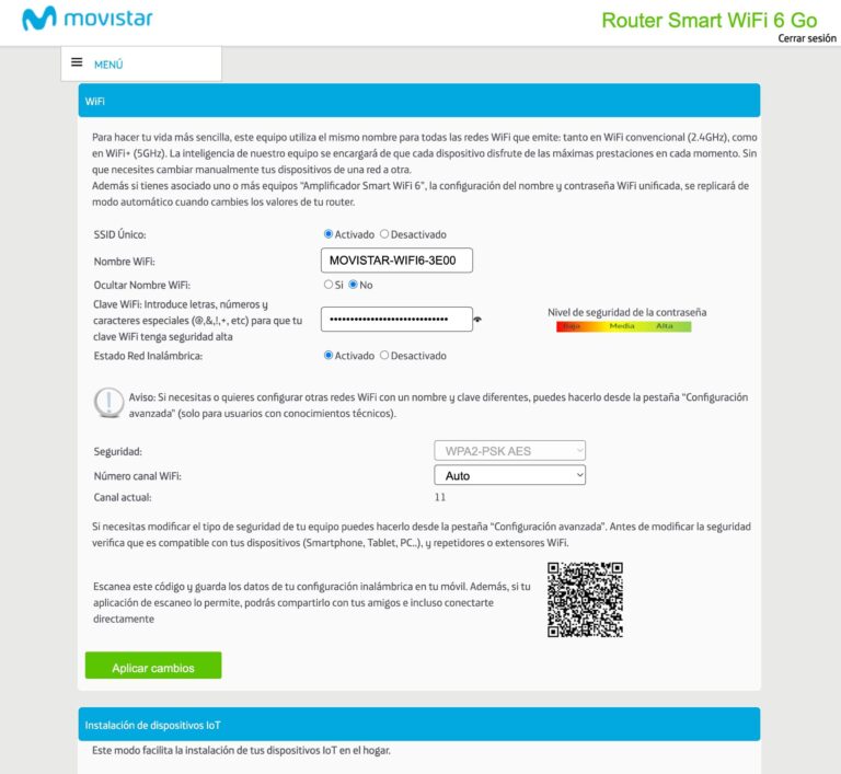 Cómo configurar el router Movistar Smart Wifi 6 Go (RTF8225VW) en modo