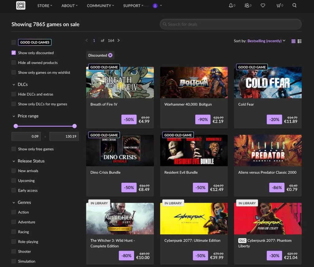 GOG descuentos videojuegos Black Friday 2025