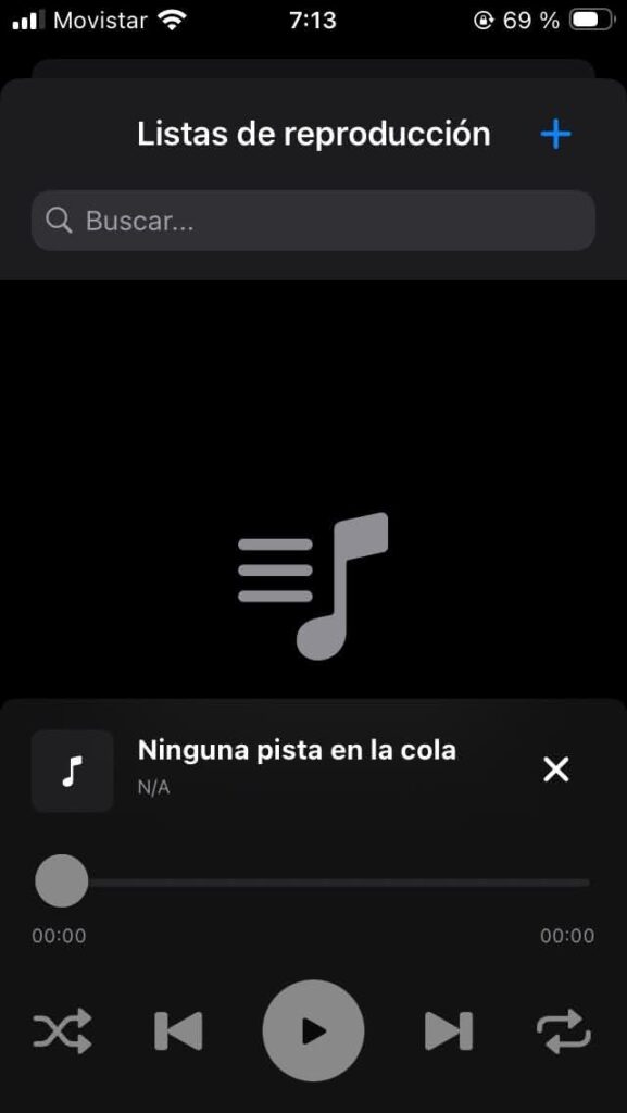 Puedes escuchar música de tu disco de red en Filene en la app para iOS
