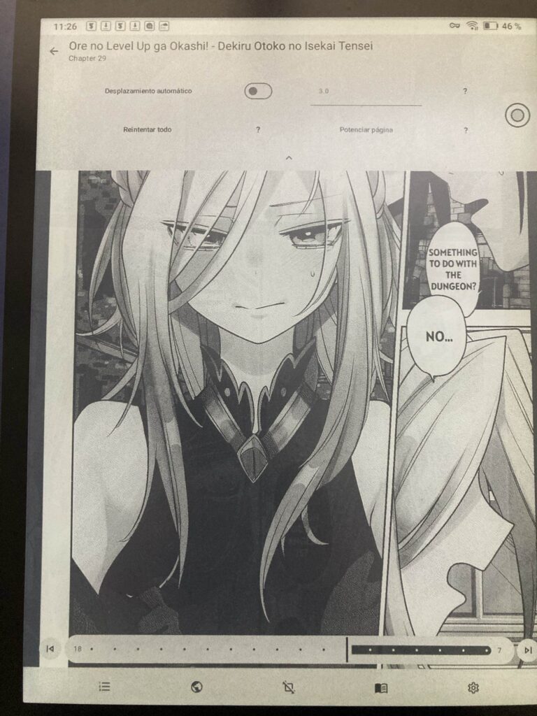 Personalizamos como vemos el manga en Komikku. 