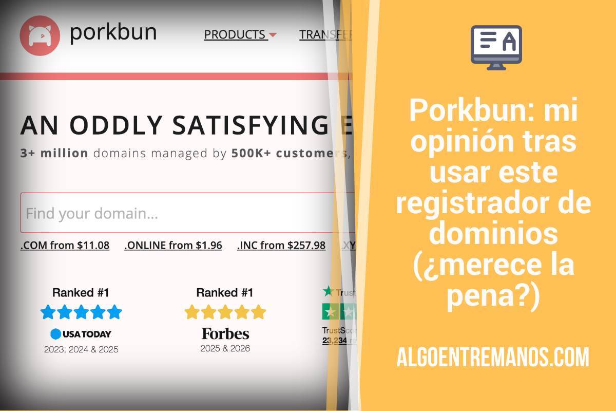 Porkbun: mi opinión tras usar este registrador de dominios (¿merece la pena?)